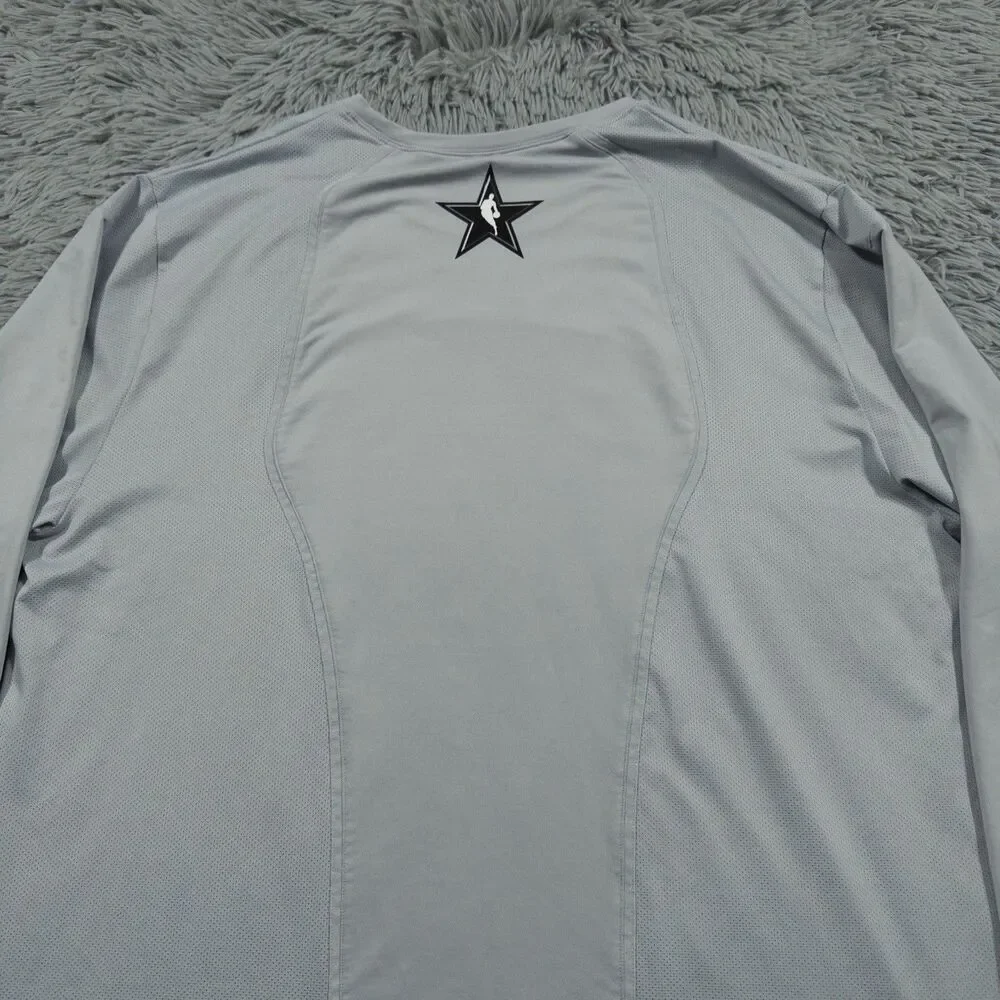 Jordan Shirt XXL Gray Black NBA 2018 All Star Game Warm Up Pullover Mens